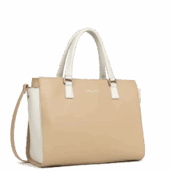 Sac à Main Lancaster Smooth 437-04 -Mode Sacs Magasin 437 04 BEIGE ECRU 2
