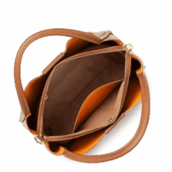 Sac à Main Lancaster "Ida Double" 470-84 -Mode Sacs Magasin 470 84 CAMEL IN OR 4