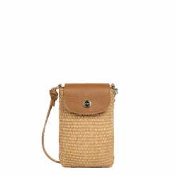 Mini Pochette Lancaster "Mini Osier Italie" 480-116 -Mode Sacs Magasin 480 116 CAMEL 1