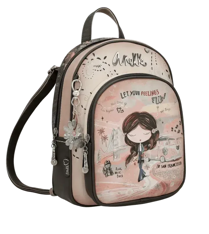 Anekke Sac à Dos Peace & Love Pink 38825-197 4 Anekke Sac à Dos Peace & Love Pink 38825-197 – Image 2