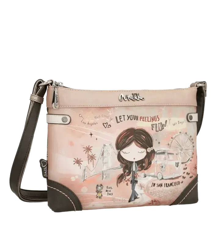 Anekke Sac Bandoulière Peace & Love Pink 38823-701 4 Anekke Sac Bandoulière Peace & Love Pink 38823-701 – Image 2