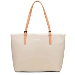 Grand Sac Cabas Lancaster Smooth 437-08 -Mode Sacs Magasin Grand Sac Cabas Lancaster Smooth 437 08 Lancaster 23013924