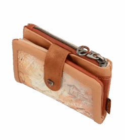 Portefeuille Anekke Peace & Love Camel - Anekke Hollywood -Mode Sacs Magasin Portefeuille Anekke Peace Love Camel Anekke Hollywood Anekke 23646030