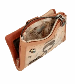 Portefeuille Anekke Peace & Love Camel - Anekke Hollywood -Mode Sacs Magasin Portefeuille Anekke Peace Love Camel Anekke Hollywood Anekke 23646296
