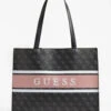Cabas Guess Monique Logo 4G -Mode Sacs Magasin cabas guess monique logo 4g cabas guess monique logo 4g noir multi melisac reims 1