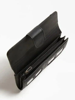 Portefeuille Guess Naya SLG -Mode Sacs Magasin portefeuille guess naya slg portefeuille guess naya slg noir melisac reims 3