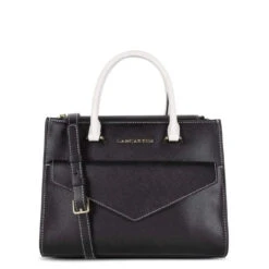 Sac à Main Lancaster Saffiano Signature 527-10 -Mode Sacs Magasin sac a main lancaster saffiano signature 527 10 sac a main lancaster saffiano signature 527 10 noirchampagneivoire melisac reims 9